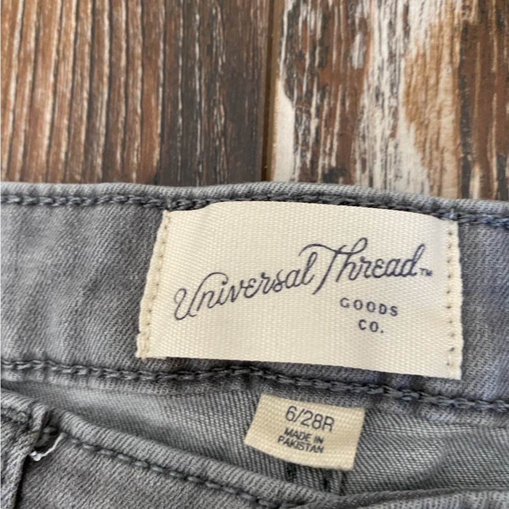 Universal Thread High Rise Skinny Gray Jeans - Picture 3 of 5